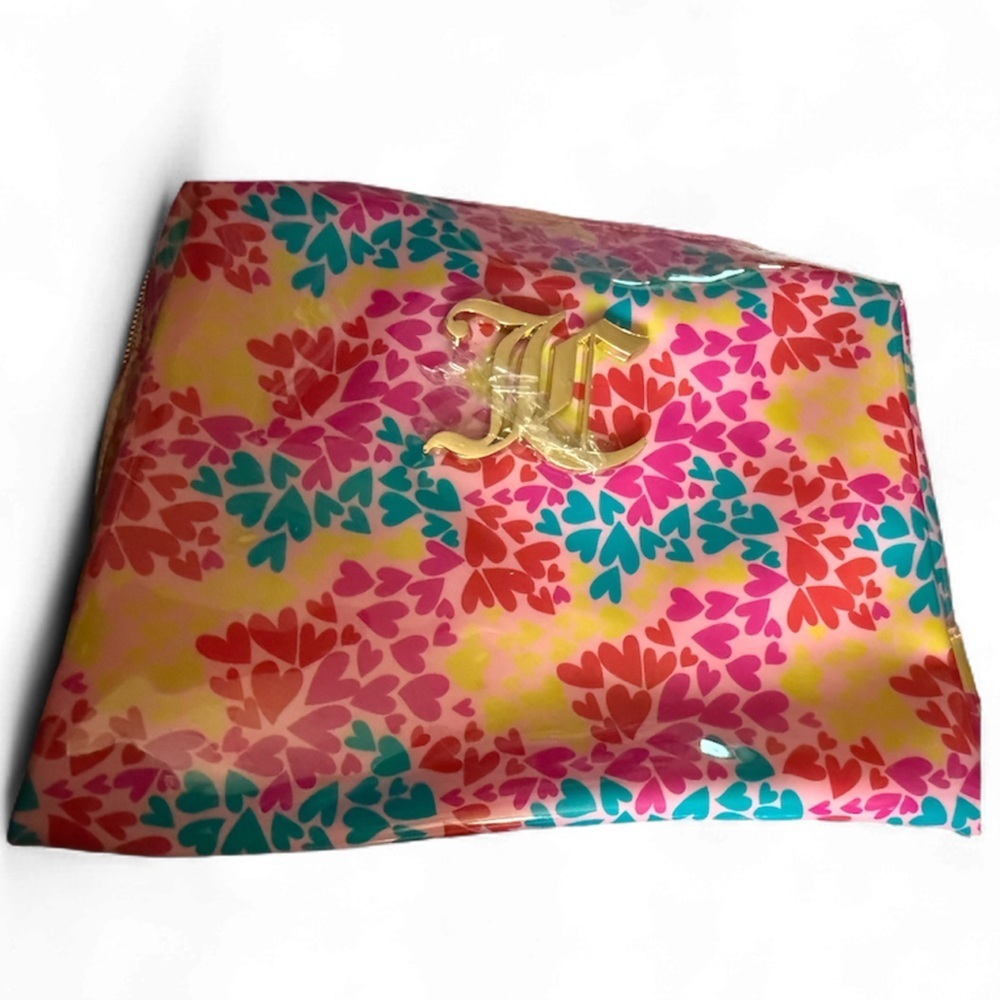 Juicy Couture Heart Pattern make up traveling pouch